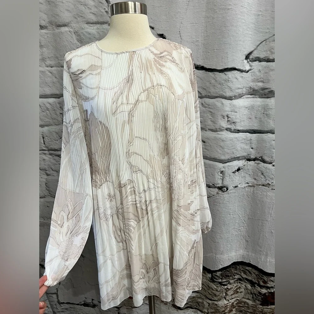 Aritzia Wilfred Daydreamer Mini Dress BIRCH BLANC/BOULEAU‎ PALE Floral Romance - Picture 6 of 10